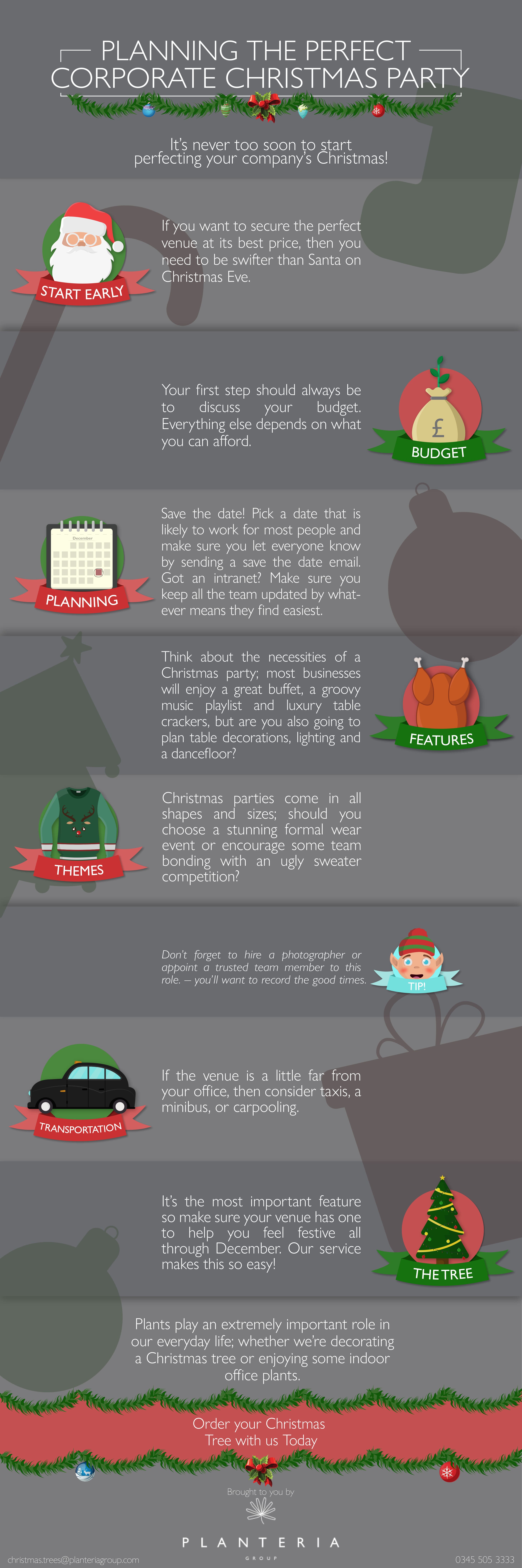 Corporate Christmas Party Infographic
