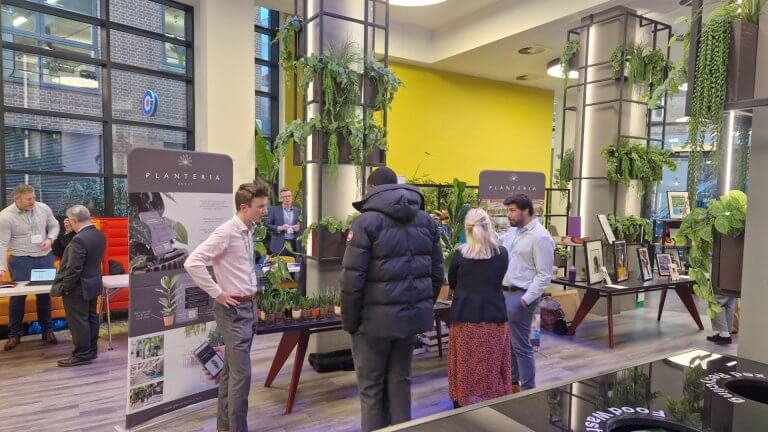 Planteria exhibiting at the CBRE innovation awards event